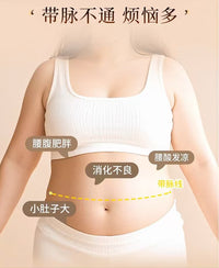 24齿黄铜经络刷揉肚子刮痧铜木按摩刷全身通用疏通实木理疗保健