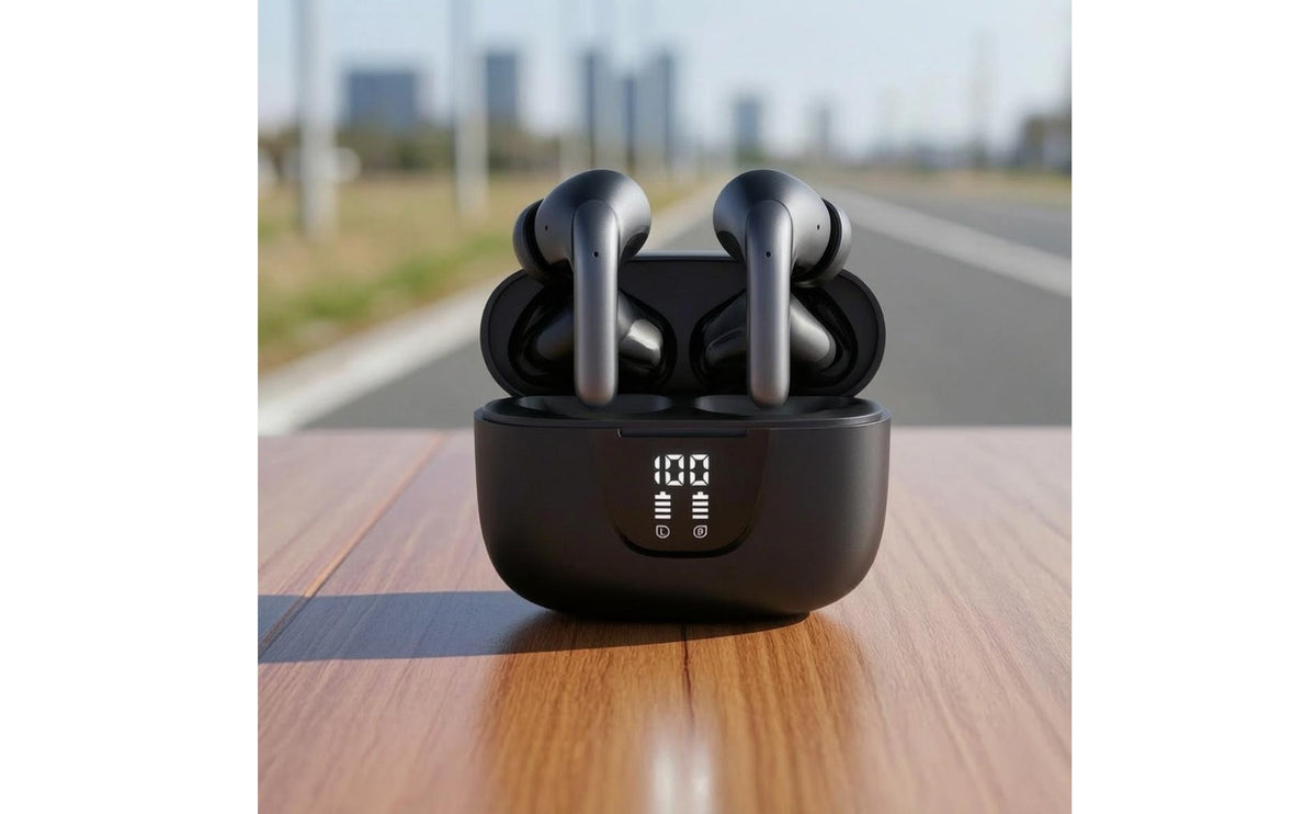 In-Canal True Wireless Earbuds Touch Control Earbuds with Charging Case Auto Pairing Bluetooth Headphones Clear Calls for Commuters, Commuting