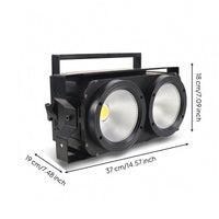 COB Stage Light High Cri Two-headHead Stage Light Lighting Bright Compact for Wedding DJs, Concerts, Clubs