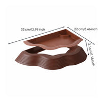Turtle Food and Water Bowl Polished Edges 2-in-1 Amphibian Feeding Station Anti-Slip Ramp Terrarium Accessory Tip-Resistant