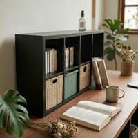 Cube Organizer Exposed Shelving Cube Storage Single-Piece Freestanding Customizable Design for Book Lovers, Students, Kid's Room
