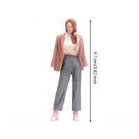 Miniature Female Figure Detailed Figurine Realistic for Dioramas, Collectors