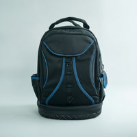 Tool Backpack with Base Ergonomic Tool Backpack with Molded Base Large Capacity for Electricians, Technicians