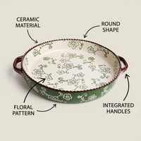 Hand-painted Cherry Blossom Ceramic Plate, 10-10.9cm