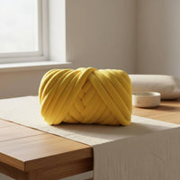 Velvet Tube Yarn No Shedding Filled Yarn Machine Washable Craft Material for Beginners