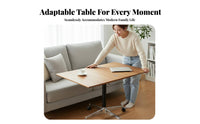 C-Shaped Rolling Table Foldable for Storage Living Room Furniture Easy to Move