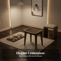 hinged-lid Vanity with Mirror Space-Saving Makeup Desk triple-purpose Design for Dorm Room
