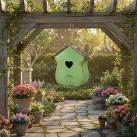Metal Birdhouse Indoor and Outdoor Use Hanging Birdhouse Gift Idea Pet Shelter for Garden, Patio