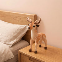 Deer Stuffed Animal Standing Deer Plushie Toy Woods-Style Cute for Children, Playroom, Nursery