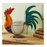 Hen Egg Basket Tabletop Display Chicken Egg Holder Decorative for Desktop
