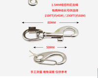 150/290FT洞潜可调把手线轮技潜引导绳SMB浮标放绳器水下作业布线