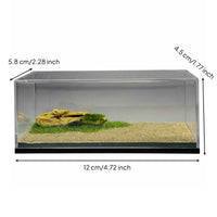 1/64 Scale Display Case Dustproof Desert Diorama Box Stackable Design Acrylic Car Display Case for Hobbyists