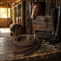 Stirrup Leathers Super-Fiber Equestrian Straps Metal Buckle
