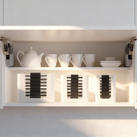 3 Pieces Lid Storage Rack ABS Plastic Food Container Lid Organizer