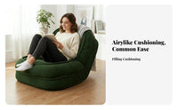 Adjustable Lazy Sofa Removable and Machine-Crestable Cover Versatile Floor Lounger Cushioned Comfort Deeply Cushioned