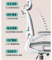 人体工学椅子护腰电脑椅透气电竞椅家用舒适久坐办公椅靠背学习椅