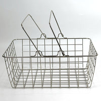 Metal Shopping Basket Storage Organizer for Fruits and Vegetables