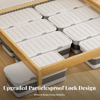 Under-Bed Rolling Bin with casters Under-Bed Rolling Drawer Lowslimline Design