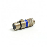 XLR to Thread Adapter Silver Inline Coupler Rugged for Tight Confined Areas