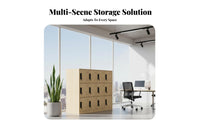 Metal Storage Locker Lockable Doors Multiple-Door Steel Cabinet Heavy-Duty Locking Storage Cabinet for Students, Employees, School, Living Room