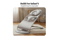 Foldable Design Baby Bouncer Adjustable Recline Convertible Bouncer and Rocker Soothing Rocking Motion Infant Seat Year-Round Material for Infants, Newborns, Parents, Rest Period Time, Travel, Playtime, Living Room