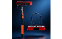 High-Reach Solar Panel Cleaning Brush Extendable Telescopic Cleaning Brush Telescoping Water-Fed Washing Kit Adjustable for Cleaners, Window Panes, Roofs