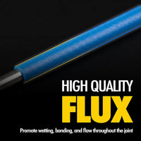 20 Pieces Flux-Coated Brazing Rods Bcup-5, 15% Silver Solder, Phosphor Copper Alloy, Flat Rods
