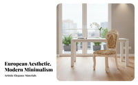 Button-Tufted rearrest Chair European Inspired Design Button-Tufted Dining Chair Padded Seat and rear Easy Assembly for Families
