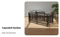 Customizable Suction Pad Fence Anti-Push Design Pet Containment System Reinforced rods Tooleffortless Assembly for Doorway