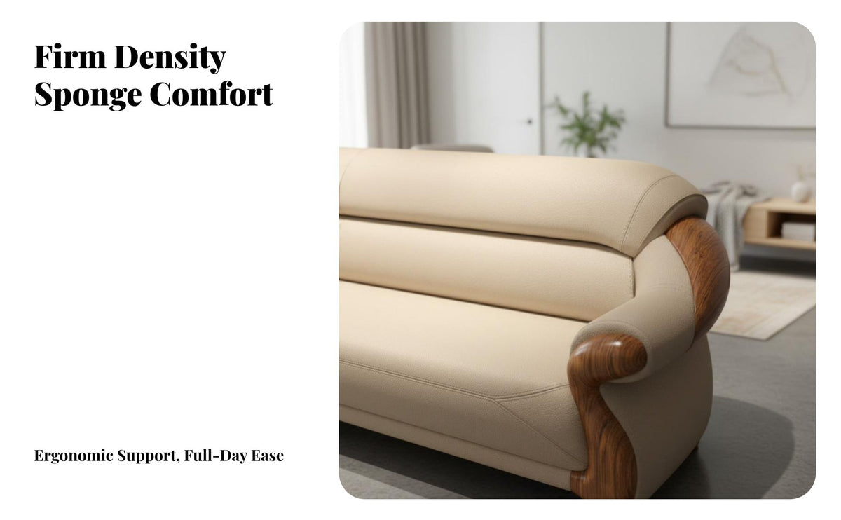 3 Pieces 1, 2, and 3 Seater Sofa Combination Contemporary Asian design 3-Piece Seating Arrangement sturdy Frame Living Room Furnishing for Lounge Area