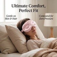 19 Momme 3D Contoured Silk Sleep for Women and Men, Breathable Lightweight Eye for Blackout Cover