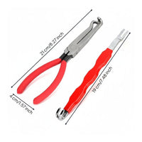 2 Pieces Auto Wire Cutting Pliers Easy Grip Hose Separator Pliers Burgundy Grasp Cable Nippers for Electrical Work