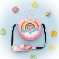 Donut Water Bottle Leak-Resistant Donut Shaped Sippy Cup Reusable Portable Children's Water Bottle for Young Children