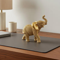 Beaded Elephant Statue Good Luck Home Decor Protection for Desktop