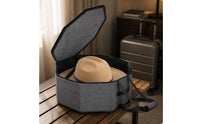 Octagonal Hat Box Zippered Octagonal Hat Carrier Strong Handles