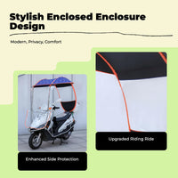 Waterproof motorcycle cover, steel