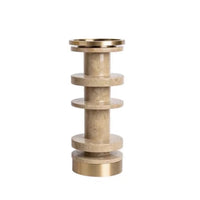 Sculptural Candle Holder Architectural Candlestick Holders Sturdy for Tabletop