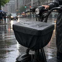 Electric Bike Basket Cover Multi-Point Fastening Cycle Basket Waterproof Cover