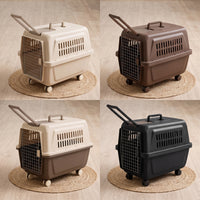 Pet Carrier Airline Approved Travel Crate for Cats Small Dogs Rabbits Large Dogs Portable