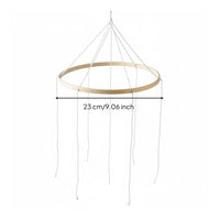 DIY Wooden Mobile Hanger Material DIY Nursery Infant Bed Toy Bed Bell Hanger for Newborns, Infants