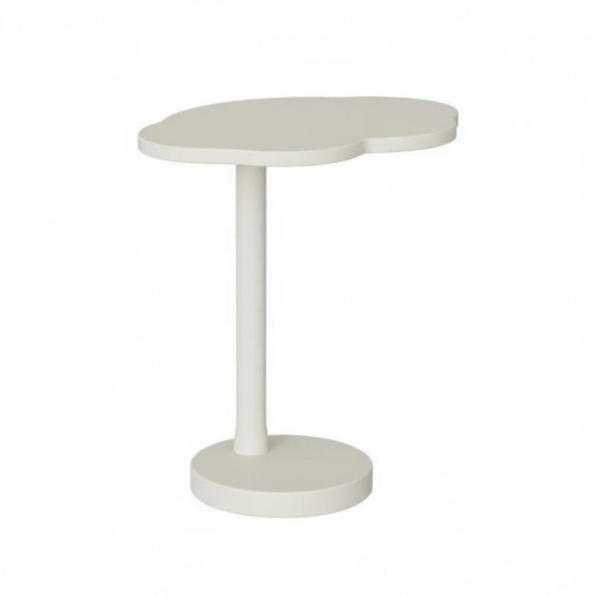 Puffy-Shaped Pedestal Table Movable Household Furniture Space Saving for Bedroom