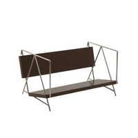 Desktop Bookshelf with Slanted Shelf Minimalist Tabletop Book Rack Space-Saving