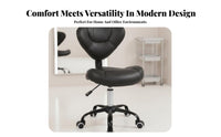 Adjustable Swivel Stool with Backrest Cushioned Seat for Salon Technicians