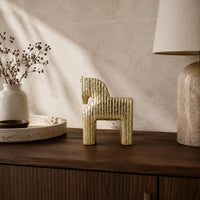 Minimalist Horse Sculpture Gift Idea Abstract Horse Statue Indoor Outdoor Use Home Decor for Living Room, Entryway, TV Cabinet