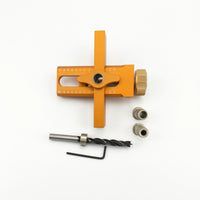 Aluminum Alloy Cabinet Door Drill Jig Engraved Ruler Markings Wardrobe Door Drill Jig High Precision Adjustable Drilling Guide Long-Lasting for DIY Woodworking