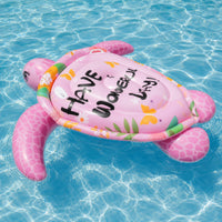 Giant Turtle Pool Lounger Oversized Sea Turtle Lounger Inflatable Inflatable Sit-on Sturdy for Adults, Kids, Beach, Lake