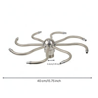 Rotating Fountain Nozzle Stainless Steel Water Wheel Nozzle Radial for Landscape
