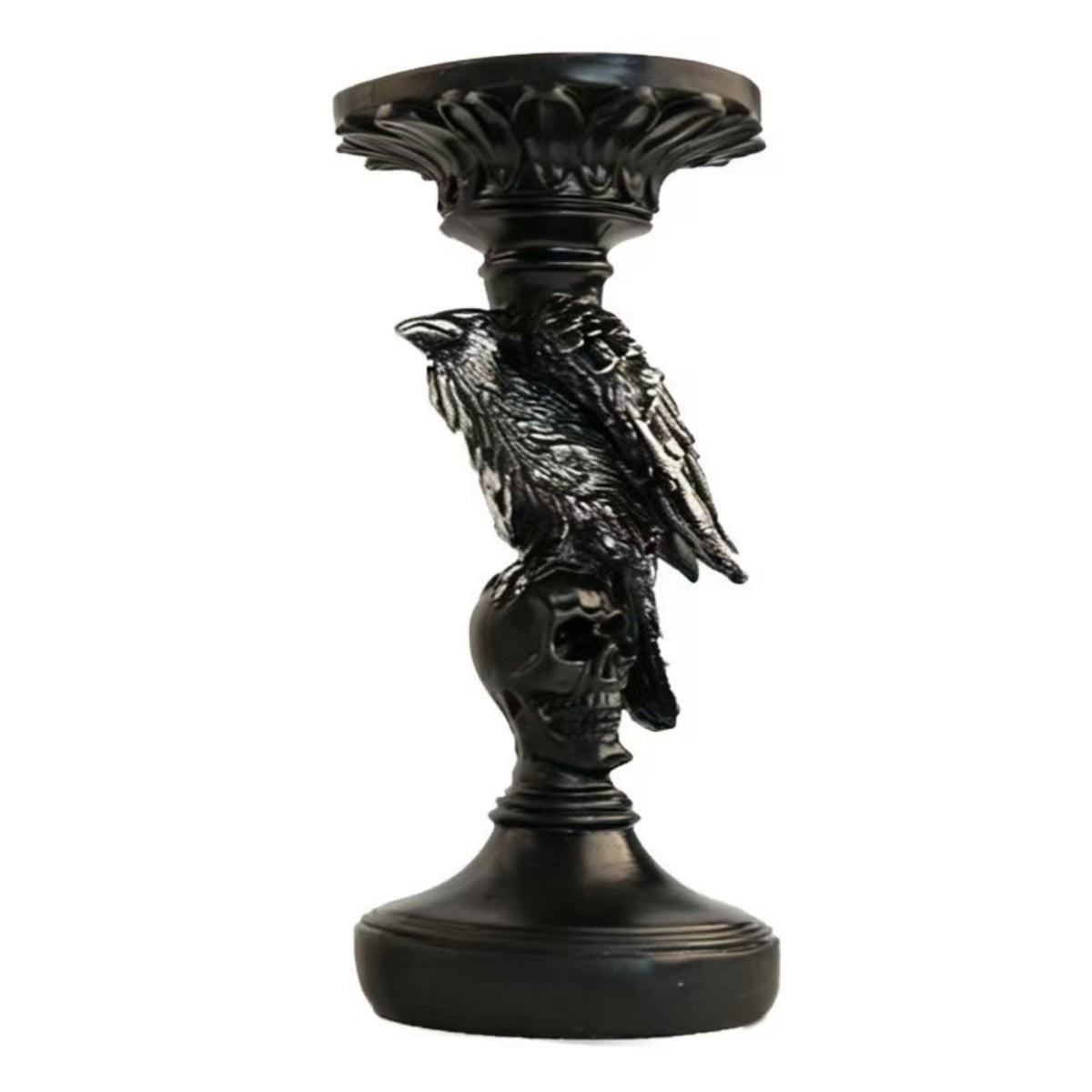 Tabletop Candlestick Stable Candlestick with Candle Plate Artistic for Halloween