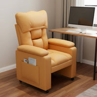 Lazy Sofa Thickly Padded Ergonomic Recliner Chair with Adjustable Backrest Footrest and Swivel Function Suitable for Home Office Student Dormitory Gaming Room Living Room
