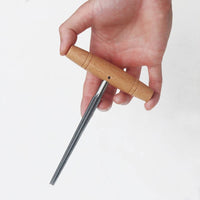 Violin Peg Hole Reaming Tool with Wood Handle Ergonomic Violin Peg Hole Reaming Tool Comfortable for  Luthiers
